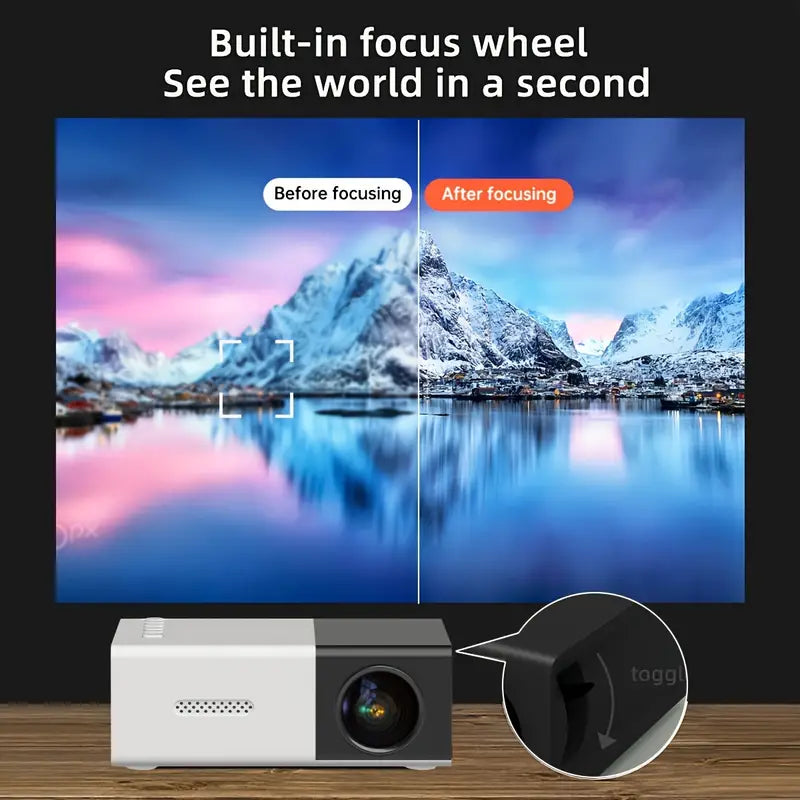 Plug & Play Mini Projector Portable