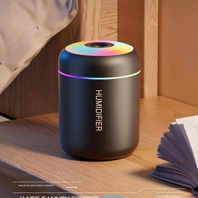 Compact USB Air Humidifier with LED Night Light