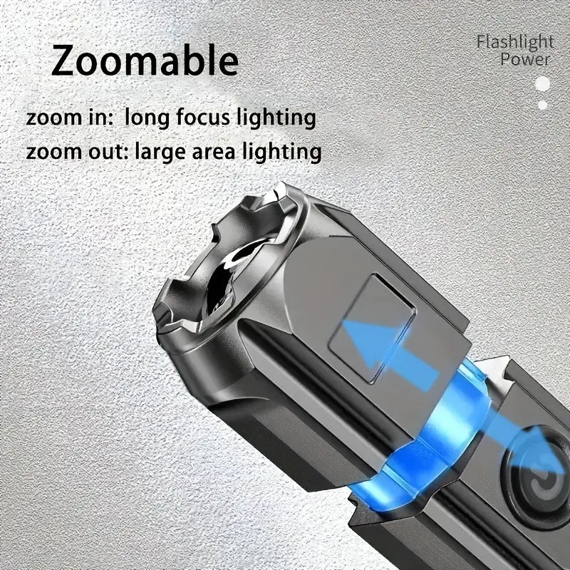 Portable Powerful Zoomable Flashlight