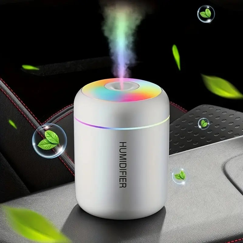 Compact USB Air Humidifier with LED Night Light