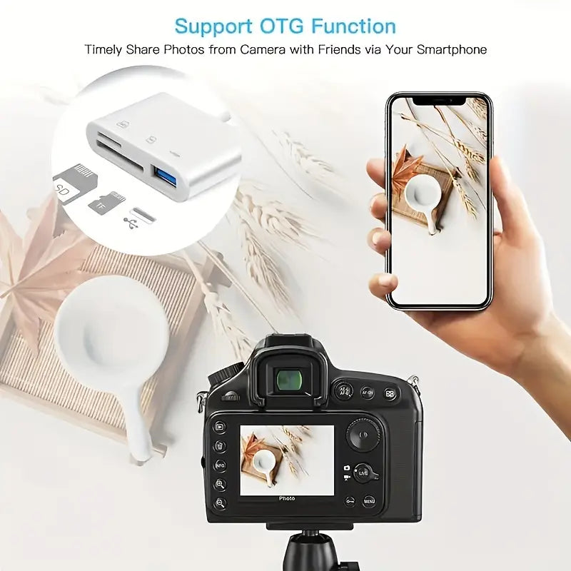 3-in-1 USB-C SD Card Reader