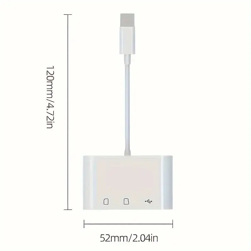 3-in-1 USB-C SD Card Reader