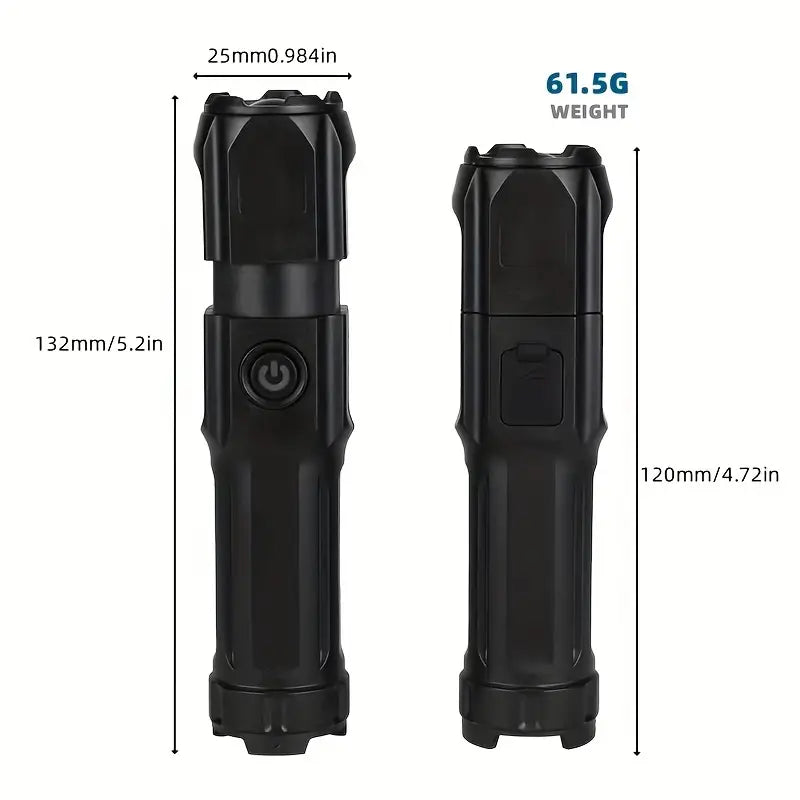 Portable Powerful Zoomable Flashlight