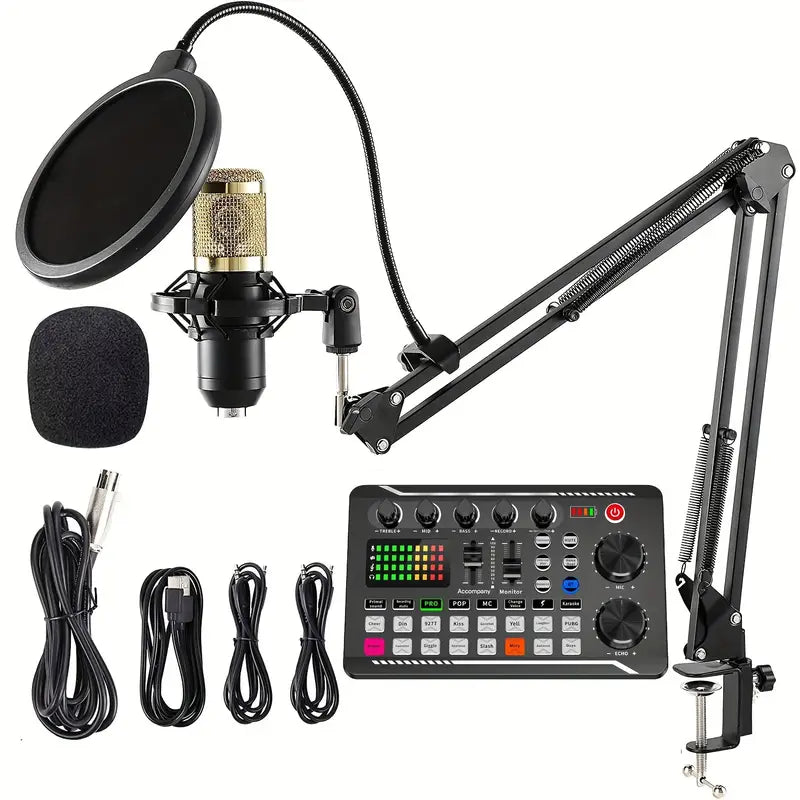 Plug and Play Audio Mixer with Mic Condenser