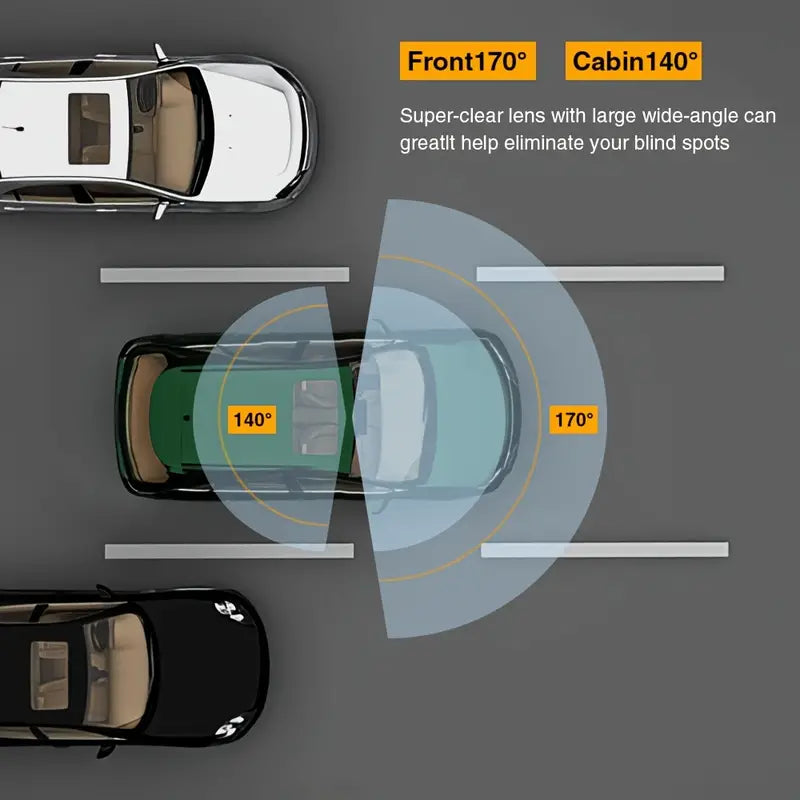 Dual Dash Cam Infrared Night Vision