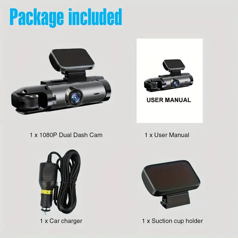 Dual Dash Cam Infrared Night Vision