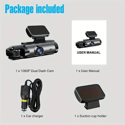 Dual Dash Cam Infrared Night Vision