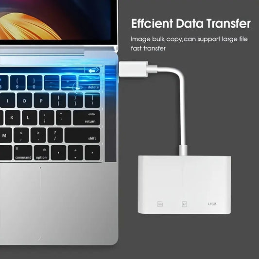 3-in-1 USB-C SD Card Reader