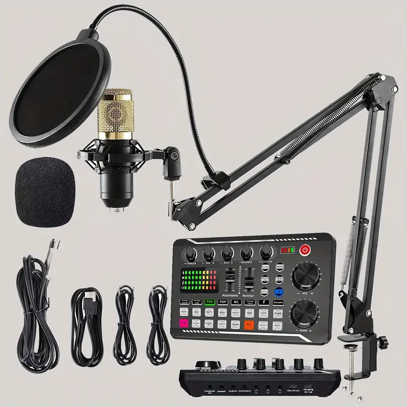 Plug and Play Audio Mixer with Mic Condenser