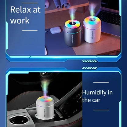 Compact USB Air Humidifier with LED Night Light