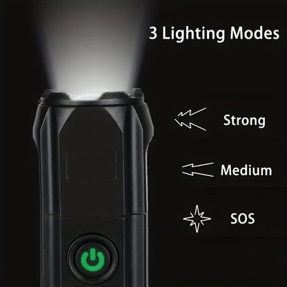 Portable Powerful Zoomable Flashlight