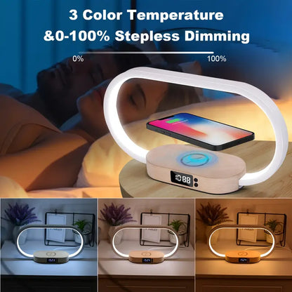 LumiCharge Wireless Charging Station & LED Desk Lamp
