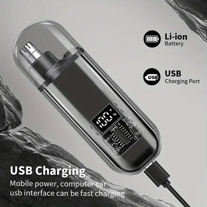 TrimTact™ Portable USB Rechargeable Nose Hair Trimmer
