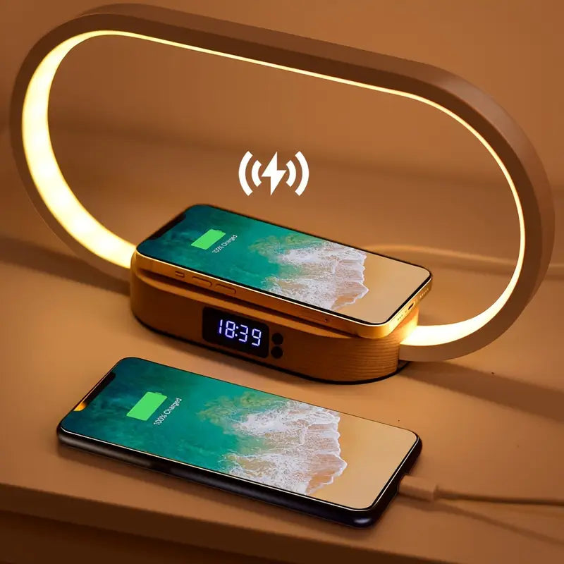 LumiCharge Wireless Charging Station & LED Desk Lamp