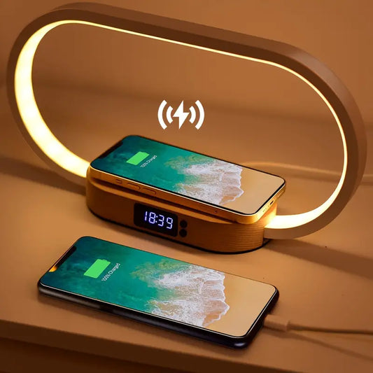 LumiCharge Wireless Charging Station & LED Desk Lamp